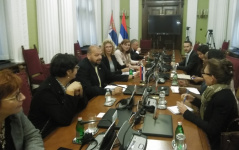 18 September 2019 The members of the European Integration Committee in meeting with the member of the French National Assembly